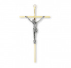 Gold Brass Finished Wall Crucifix 10 inch