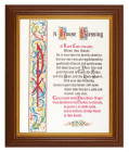 House Blessing 8x10 Textured Artboard Dark Walnut Frame