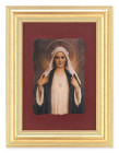 Immaculate Heart of Mary 5x6.5 Velvet Back Gold Frame