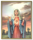 Immaculate Heart of Mary 8x10 Gold Trim Plaque