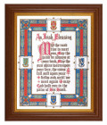 Irish Blessing 8x10 Textured Artboard Dark Walnut Frame