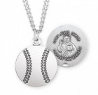 Jesus Christ Baseball Medal Sterling Silver