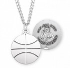 Jesus Christ Basketball Medal Sterling Silver