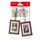 Large Brown Our Lady of Mt Carmel Scapular