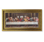 Last Supper Framed Print with Gold Leaf Wood Frame