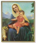 Madonna and Child Gold Frame 11x14 Plaque