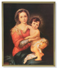 Madonna &amp; Child 8x10 Gold Trim Plaque