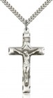 Men's Crucifix Pendant Shadowed Corpus