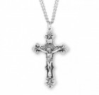Men's Fancy Filigree Scroll Crucifix Necklace