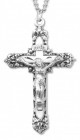 Men's Fancy Fleur de Lis Tip Crucifix Pendant
