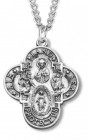 Men's Land Air Sea Wide Cross Pendant