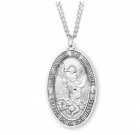 Men's Large Saint Michael Protect Us In Battle Medal