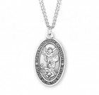 Men's Oval Saint Michael The Archangel Medal