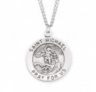 Men's Round St. Michael Archangel Medal