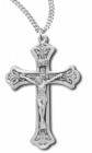Men's Scroll Tip Crucifix Pendant