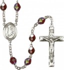 Men's St. Dominic Rosary in Silver-Plate 7 Color Options
