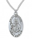 Men's St. George Medal Sterling Silver