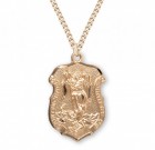 Men's St. Michael Medal with Shield Shape