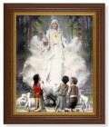 Our Lady of Fatima by Chambers 8x10 Textured Artboard Dark Walnut Frame