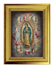 Our Lady of Guadalupe with Juan Diego 5x7 Print in Gold-Leaf Frame
