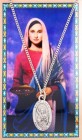 Oval St. Lucy Medal with Prayer Card