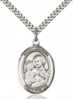 Oval Sterling Silver St. Joseph Medal