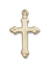 Child's Small Cross Pendant with Budded Tips