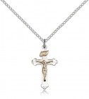 Women's Gold Filled and Sterling Crucifix Pendant