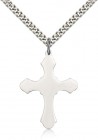 Budded Thick Cross Necklace