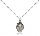 Petite Friend In Jesus Cross Pendant