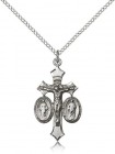 Women's Holy Family Crucifix Pendant