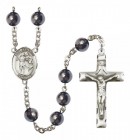 Men's St. Sebastian Silver Plated Rosary