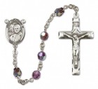 Pope John Paul II Sterling Silver Heirloom Rosary Squared Crucifix