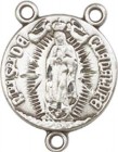 Our Lady of Guadalupe Sterling Silver Rosary Centerpiece