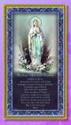 Our Lady of Lourdes Italian Prayer Plaque