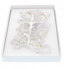 Silver Tone and Crystal Wedding Lasso Rosary