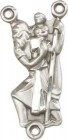 St. Christopher Sterling Silver Rosary Centerpiece