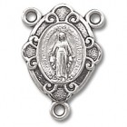 Sterling Silver Miraculous Rosary Centerpiece