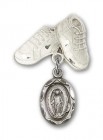 Baby Pin with Miraculous Charm and Baby Boots Pin