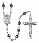 Men's St. Viator of Bergamo Silver Plated Rosary