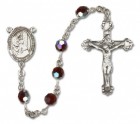 St. Elizabeth of the Visitation Sterling Silver Heirloom Rosary Fancy Crucifix