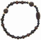 Jujube Rose Wood Rosary Bracelet - 6mm