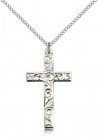 Cross Pendant with Scrolls