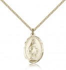 Women or Youth Size Oval Miraculous Pendant