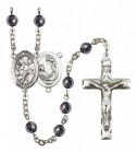 Men's St. Cecilia Marching Band Silver Plated Rosary