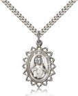 Pointed Tip Scapular Medal Necklace