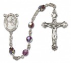 St. John of the Cross Sterling Silver Heirloom Rosary Fancy Crucifix