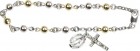 Women's Miraculous Medal Crucifix Pendant Rosary Bracelet