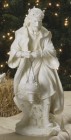 White Resin Praising Wise King 26.5“H for 27“ Scale Nativity Set
