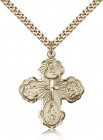 5-Way Pendant with Scalloped Edges